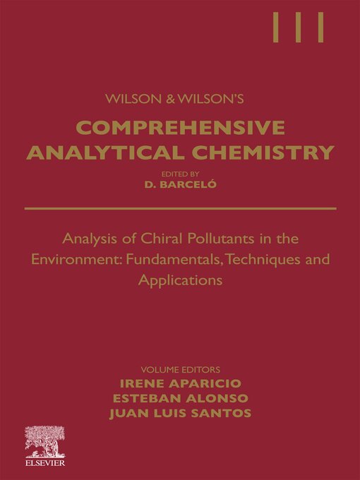 Title details for Analysis of Chiral Pollutants in the Environment by Irene Aparicio - Wait list